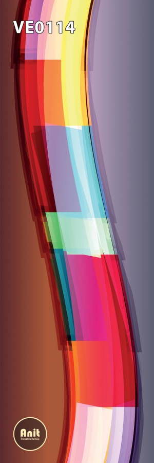 طرح شیشه رادیاتور رنگی